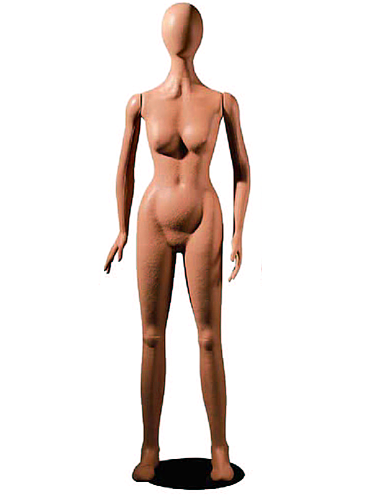 Poly Star Lady, pohybovatelná dámská figurína, provedení flock, tělová s abstraktní hlavou