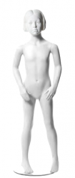 Q-Kids dětská figurína Dawn 8 roků, postoj 1, prolisované vlasy, bílá