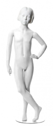 Q-Kids dětská figurína Dawn 8 roků, postoj 2, prolisované vlasy, bílá
