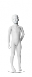 Q-Kids dětská figurína Mason 4 roky, postoj 3, prolisované vlasy, bílá