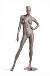 Dámská figurína Coy, figurína s lesklými rty, pozice C1104, barva RAL 7006