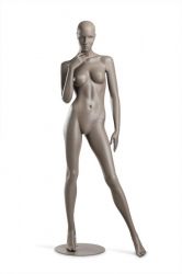 Dámská figurína Coy, figurína s lesklými rty, pozice C1101, barva RAL 7006