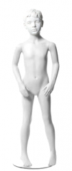 Q-Kids dětská figurína Albert 8 roků, postoj 1, prolisované vlasy, bílá