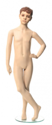 Q-Kids dětská figurína Albert 8 roků, postoj 2, prolisované vlasy, tělová