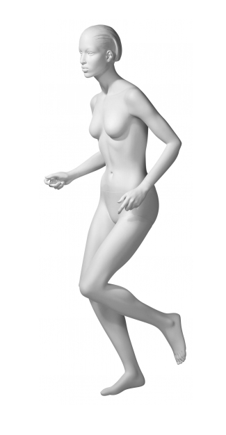 Athletix sportovní figurína, posice AHF-02, bílá