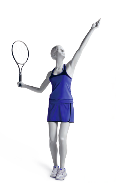 Athletix sportovní figurína, posice AHF-04, bílá