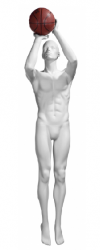 Athletix sportovní figurína, posice AHM-06, bílá