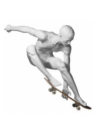 Athletix sportovní figurína, posice AHM-08, bílá
