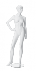 Dámská figurína Irene bílá, postoj 3, prolisované vlasy