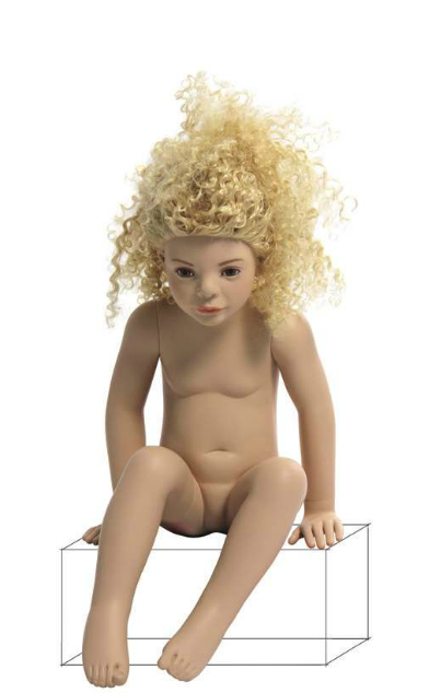 Kids Club dětská figurína Lucy 2 roky, postoj 1, hlava na paruku, tělová