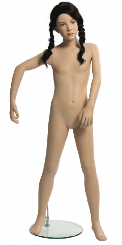 Kids Club dětská figurína Sophia 10 let, postoj 1, hlava na paruku, tělová