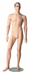 Pánská figurína Patrick tělová, postoj 2, prolisované vlasy, make-up