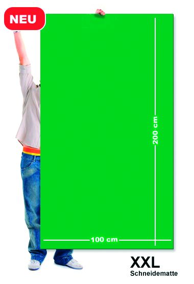 Řezací podložka 120x90 cm, zeleno/zelená, jednostranná, tloušťka 3 mm (86200014)