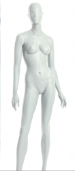 Semira, postoj 2, dámská figurína, abstraktní hlava, bílá matná