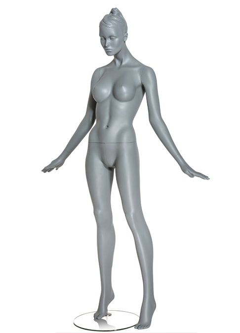 Dámská figurína Diva, pozice D1403S, barva RAL 7006, výška 190 cm