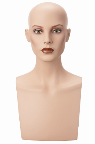 Hlava Isabelle, bez vlasů s make-up, výška 50 cm