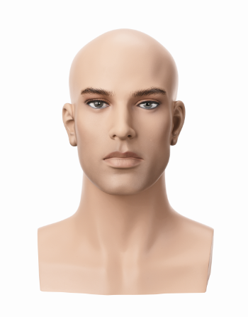 Hlava Vincent, bez vlasů s make-up, výška 35 cm