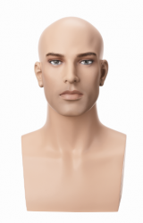 Hlava Vincent, bez vlasů s make-up, výška 45 cm
