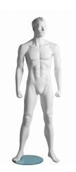 Kevin Fitness A sportovní figurína, prolisované vlasy, bílá