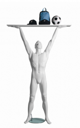 Kevin Lifter sportovní figurína, prolisované vlasy, bílá