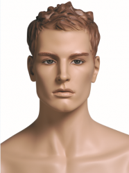 Kevin Runner sportovní figurína, prolisované vlasy, tělová s makeup