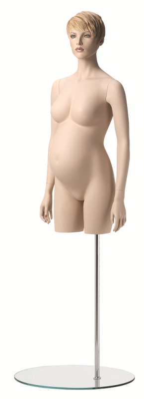 Maternity - torso, posice 1A, hlava Jade, tělová, prolisované vlasy