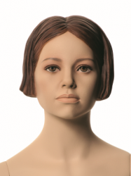 Q-Kids dětská figurína Dawn 8 roků, postoj 2, prolisované vlasy, tělová