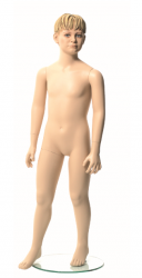 Q-Kids dětská figurína Floyd 6 roků, postoj 1, prolisované vlasy, tělová