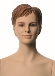 Q-Kids dětská figurína Janet 12 roků, postoj 1, prolisované vlasy, tělová