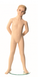 Q-Kids dětská figurína Mason 4 roky, postoj 1, prolisované vlasy, tělová
