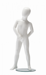 Ringo dětská figurína, 4 roky, postoj 1, lesklá bílá