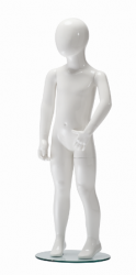 Ringo dětská figurína, 4 roky, postoj 2, lesklá bílá