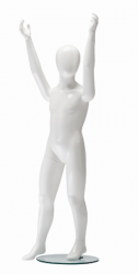 Ringo dětská figurína, 6 let, postoj 1, lesklá bílá