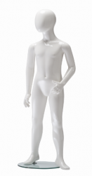 Ringo dětská figurína, 6 let, postoj 2, lesklá bílá