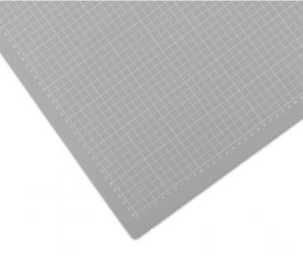 Řezací podložka 120x90 cm, šedo/šedá, jednostranná, tloušťka 3 mm (86200007)